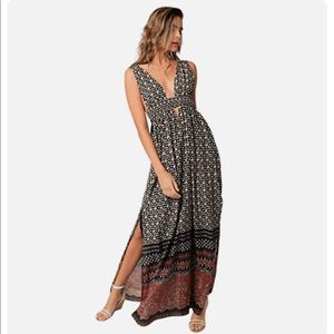 Athens maxi dress with keyhole detail by Olivacious